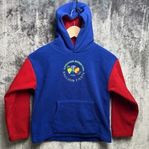 Vintage 2006 Kids Albuquerque Balloon Festival Blue Hoodie Sweatshirt M
